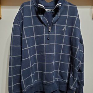 Nautica XL Navy Quarter Zip Sweater